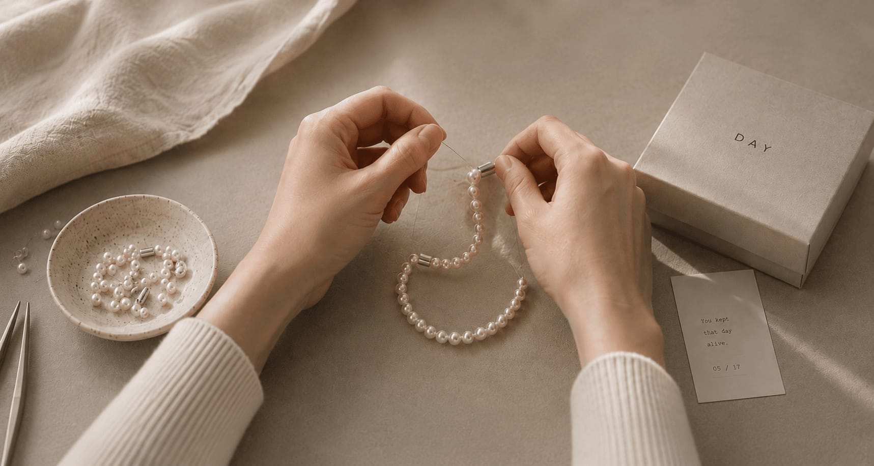 JANUARY bracelet worn editorial photo