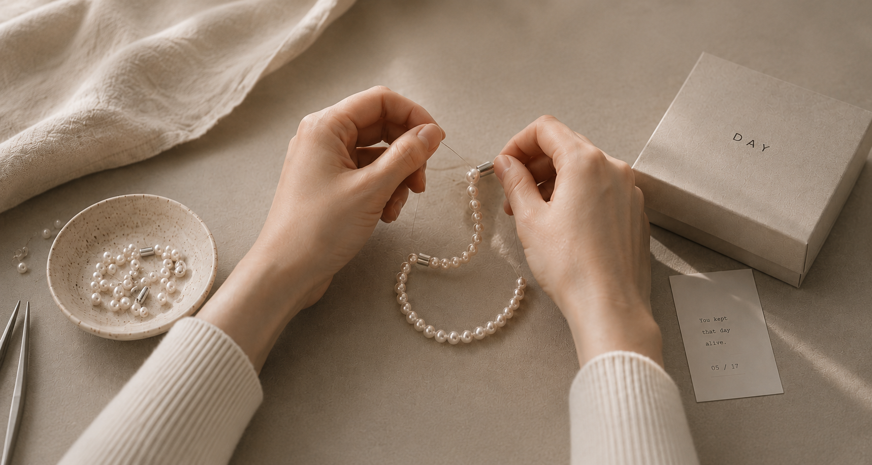 JANUARY bracelet worn editorial photo